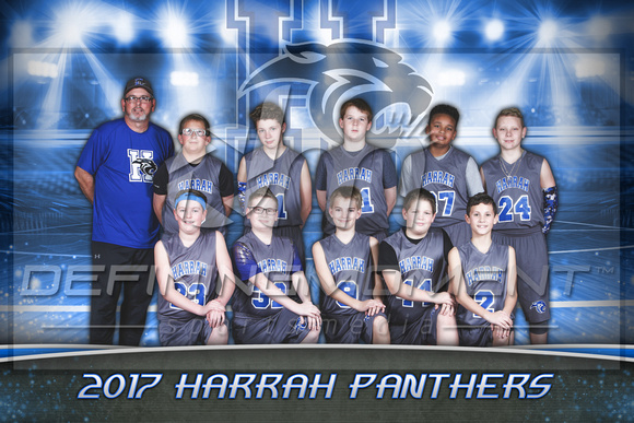 2017 Harrah Panthers 6th Grade (Brown)